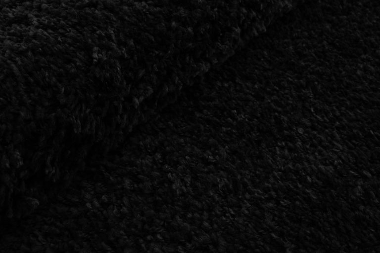 Covor Essence Rotund Shaggy Monocrom Negru