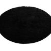 Covor Essence Rotund Shaggy Monocrom Negru
