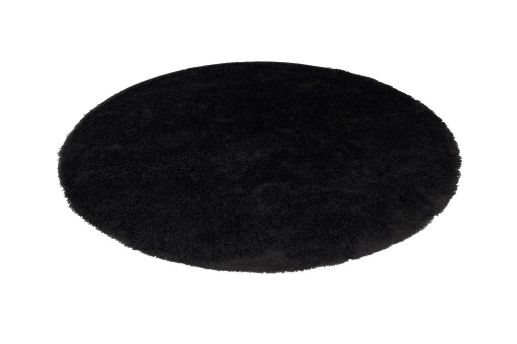 Covor Essence Rotund Shaggy Monocrom Negru