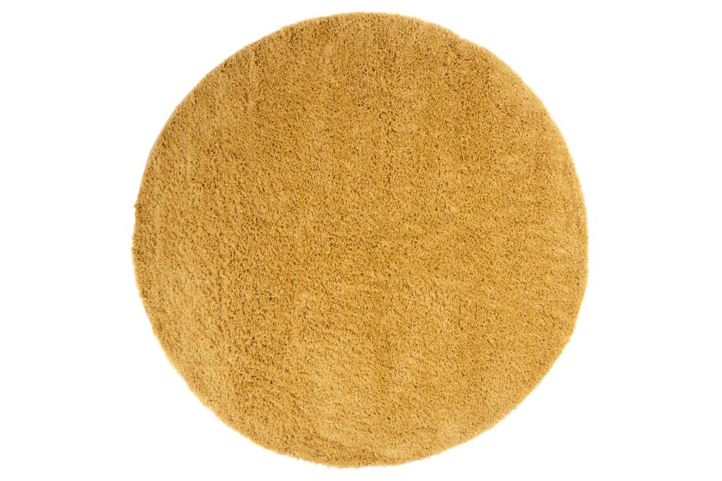 Covor Essence Rotund Shaggy Monocrom Muștar