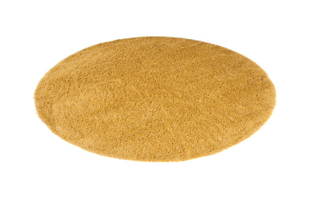 Covor Essence Rotund Shaggy Monocrom Muștar