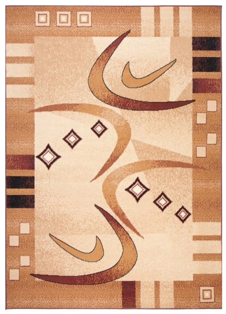 Covor Atlas Bej Maro Geometric Abstract