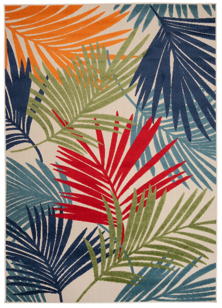 Covor de Exterior Patio Multicolor Frunze