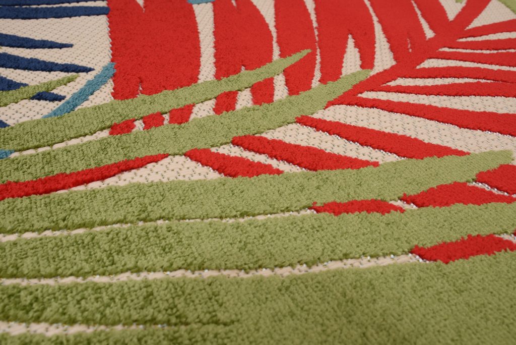 Covor de Exterior Patio Multicolor Frunze