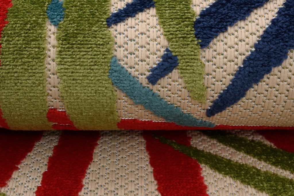 Covor de Exterior Patio Multicolor Frunze