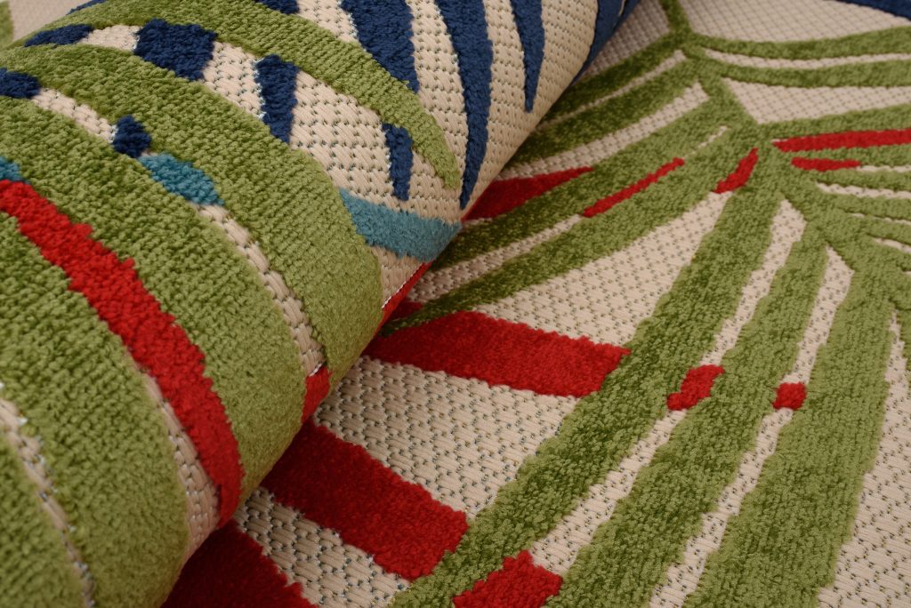 Covor de Exterior Patio Multicolor Frunze