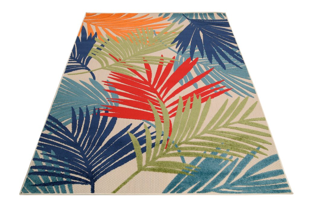 Covor de Exterior Patio Multicolor Frunze