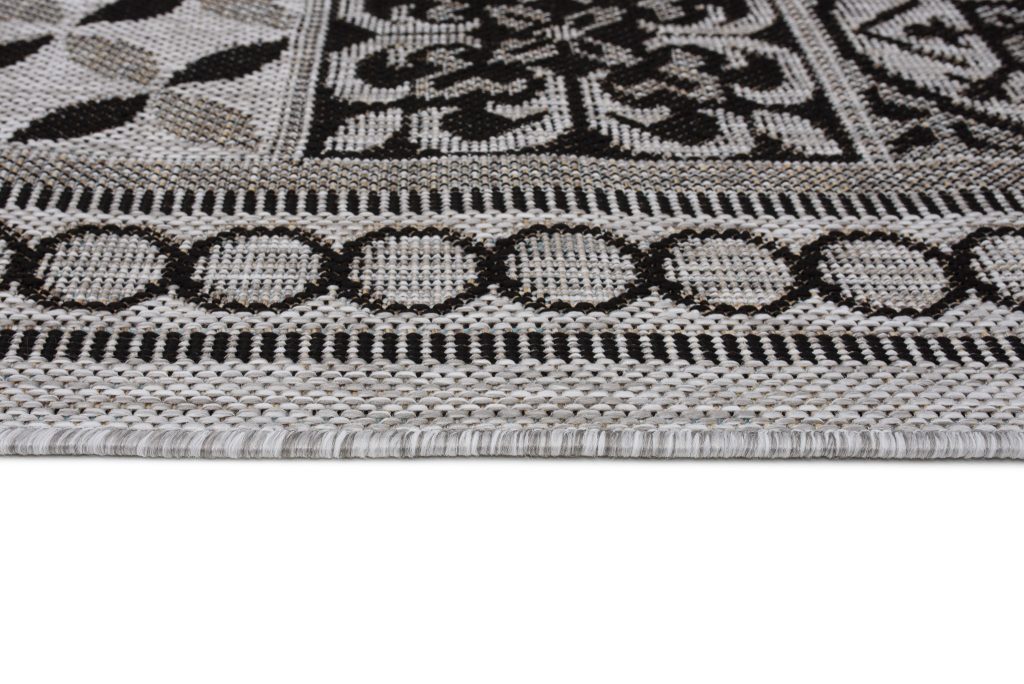 Covor Melissa Gri Negru Mozaic Interior Exterior