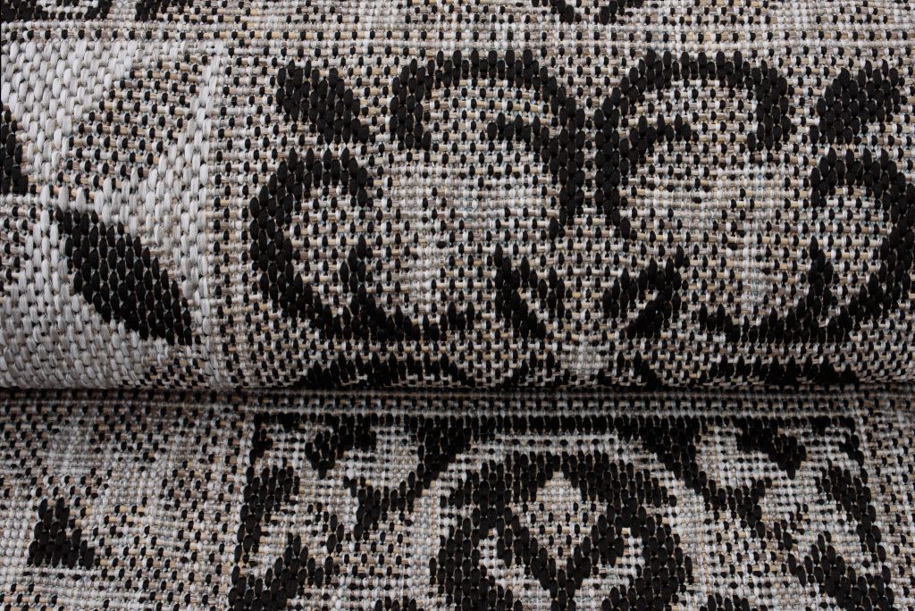 Covor Melissa Gri Negru Mozaic Interior Exterior