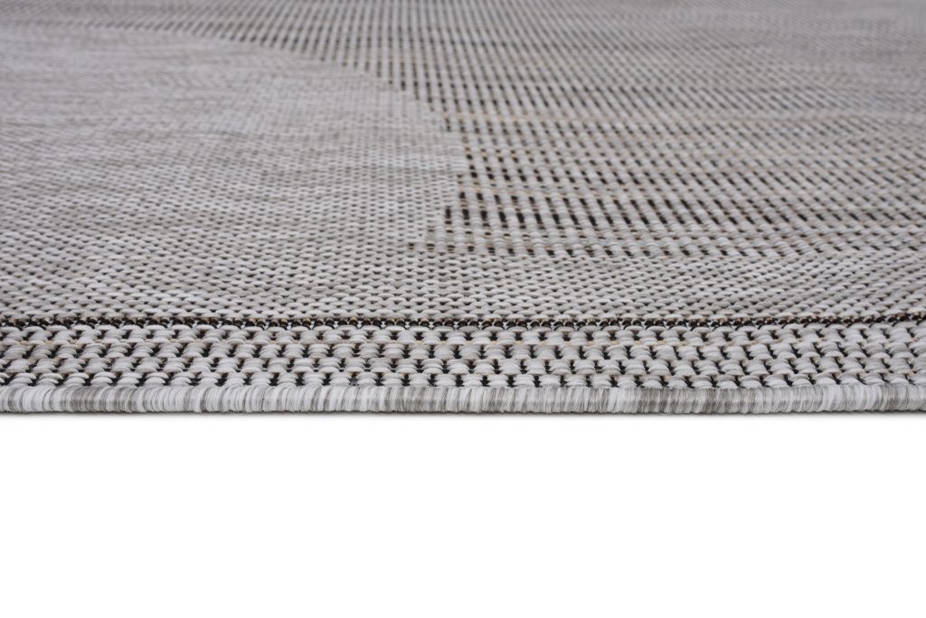 Covor Melissa Gri Negru Geometric Interior Exterior