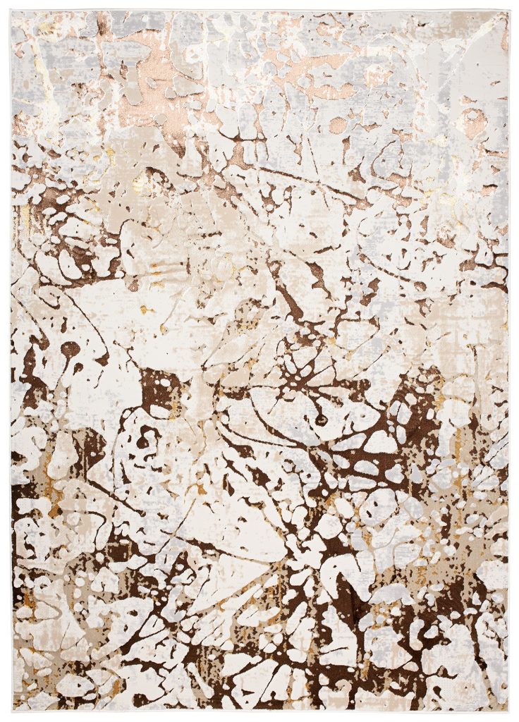 Covor Golden Crem Maro Abstract