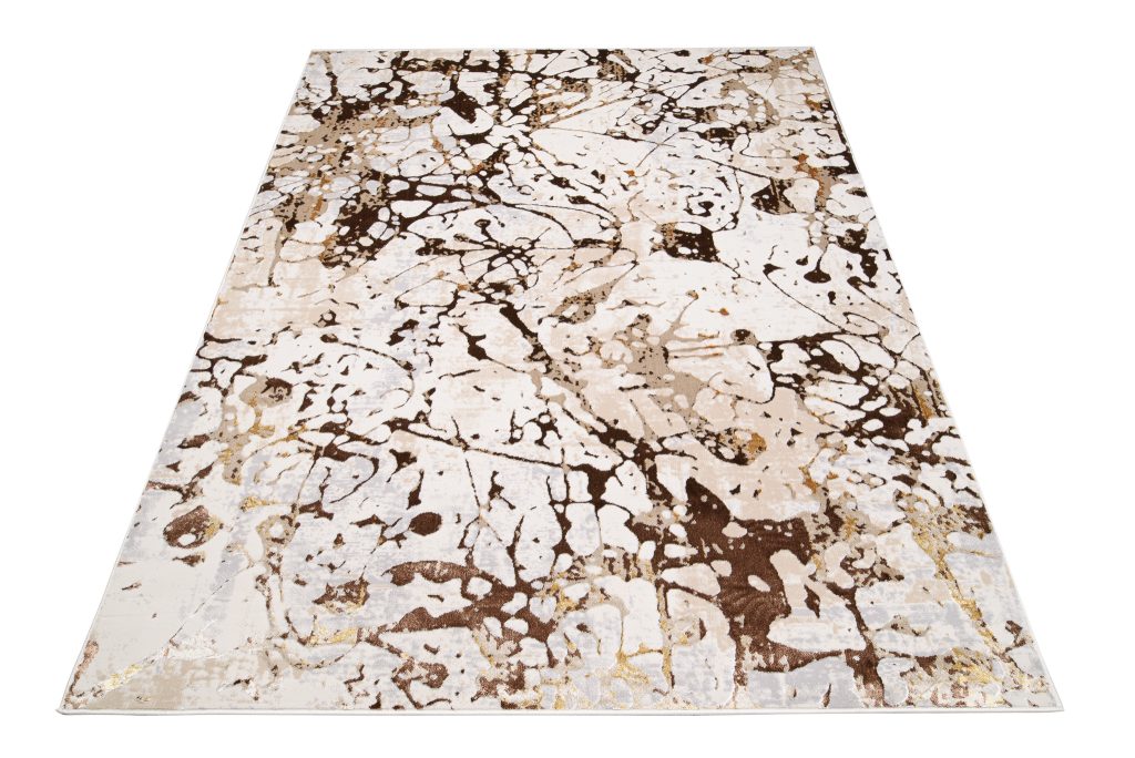 Covor Golden Crem Maro Abstract