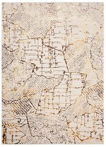 Covor Golden Crem Auriu Patchwork