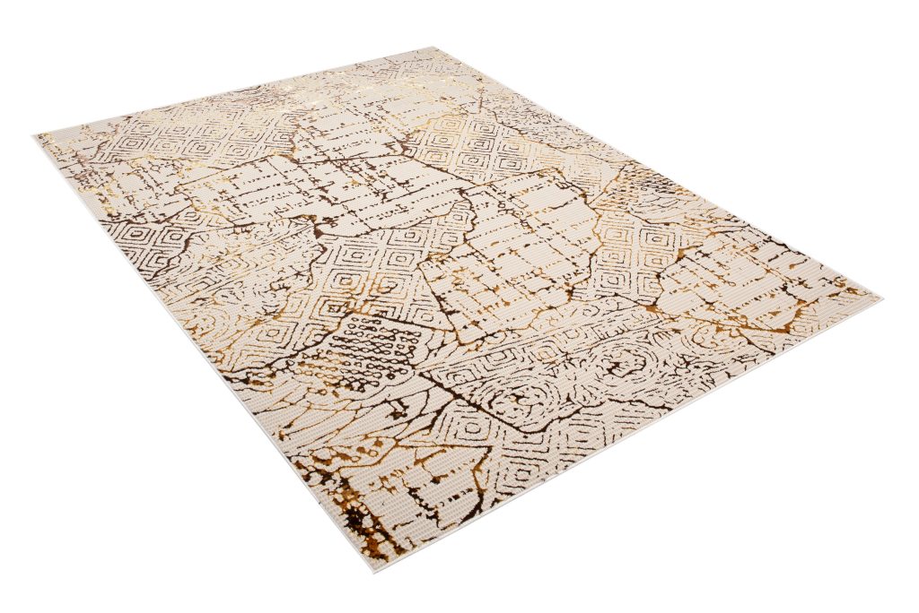 Covor Golden Crem Auriu Patchwork