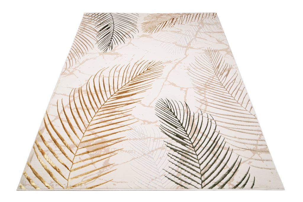 Covor Golden Crem Verde Frunze