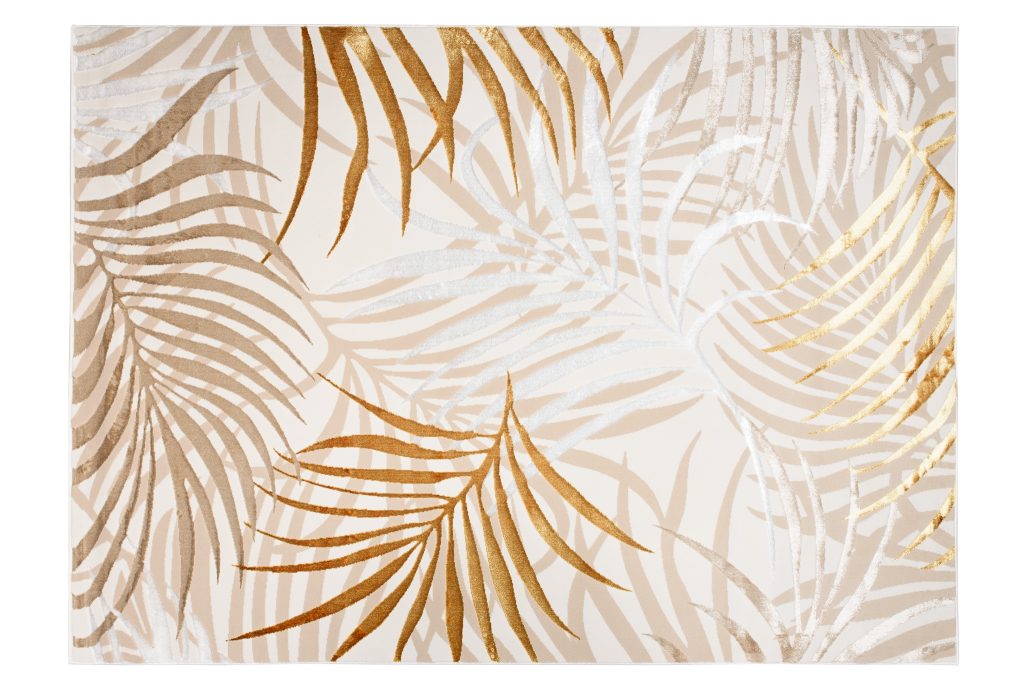 Covor Golden Crem Auriu Bej Frunze