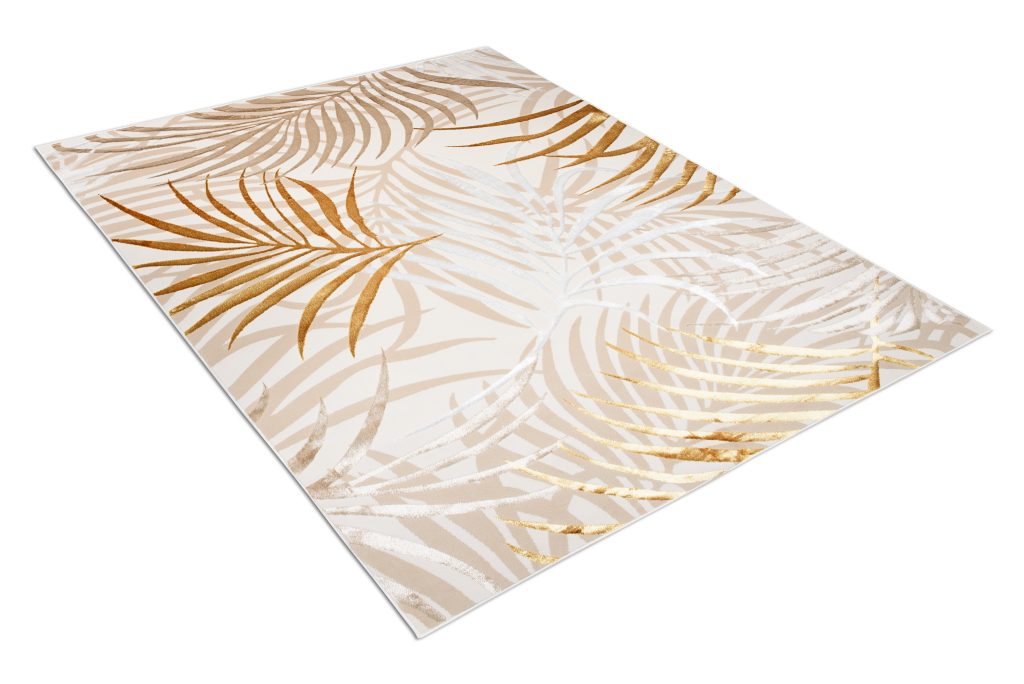 Covor Golden Crem Auriu Bej Frunze