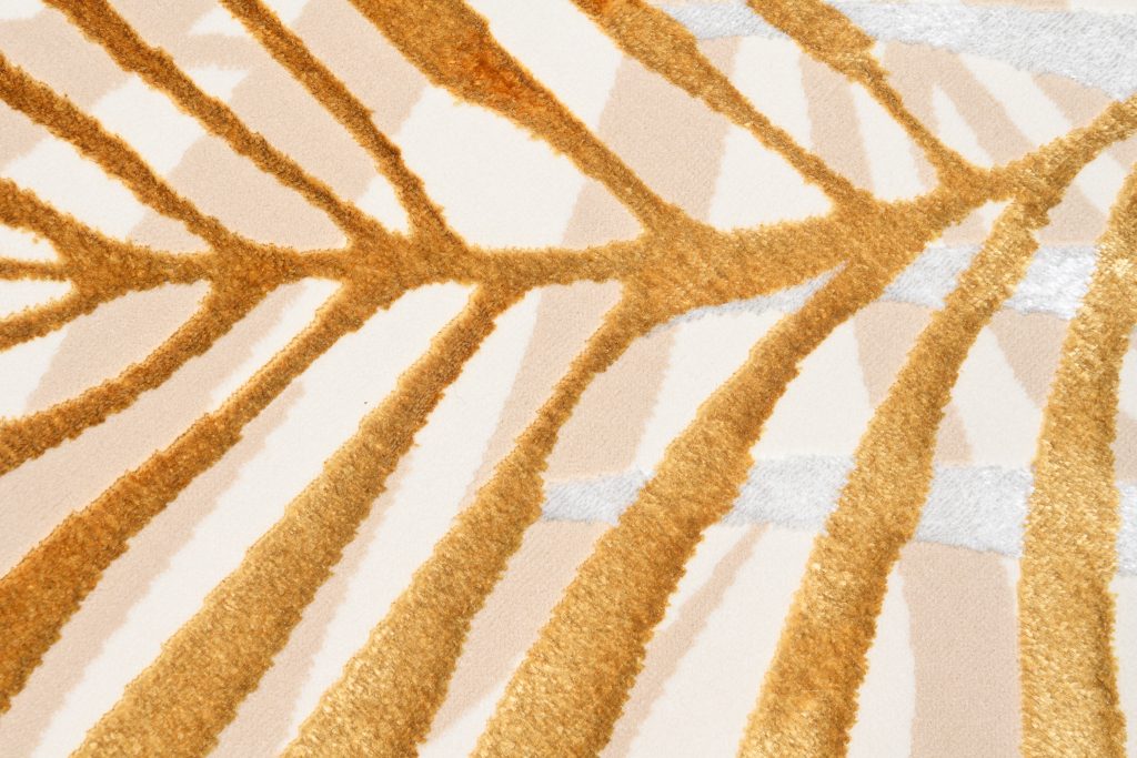 Covor Golden Crem Auriu Bej Frunze