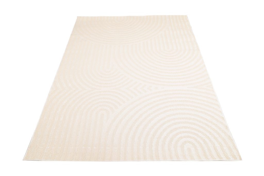 Covor de Exterior Patio Crem Modern