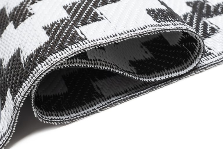 Covor Ibiza Outdoor reversibil impermeabil negru alb