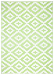 Covor Ibiza Outdoor reversibil impermeabil verde alb