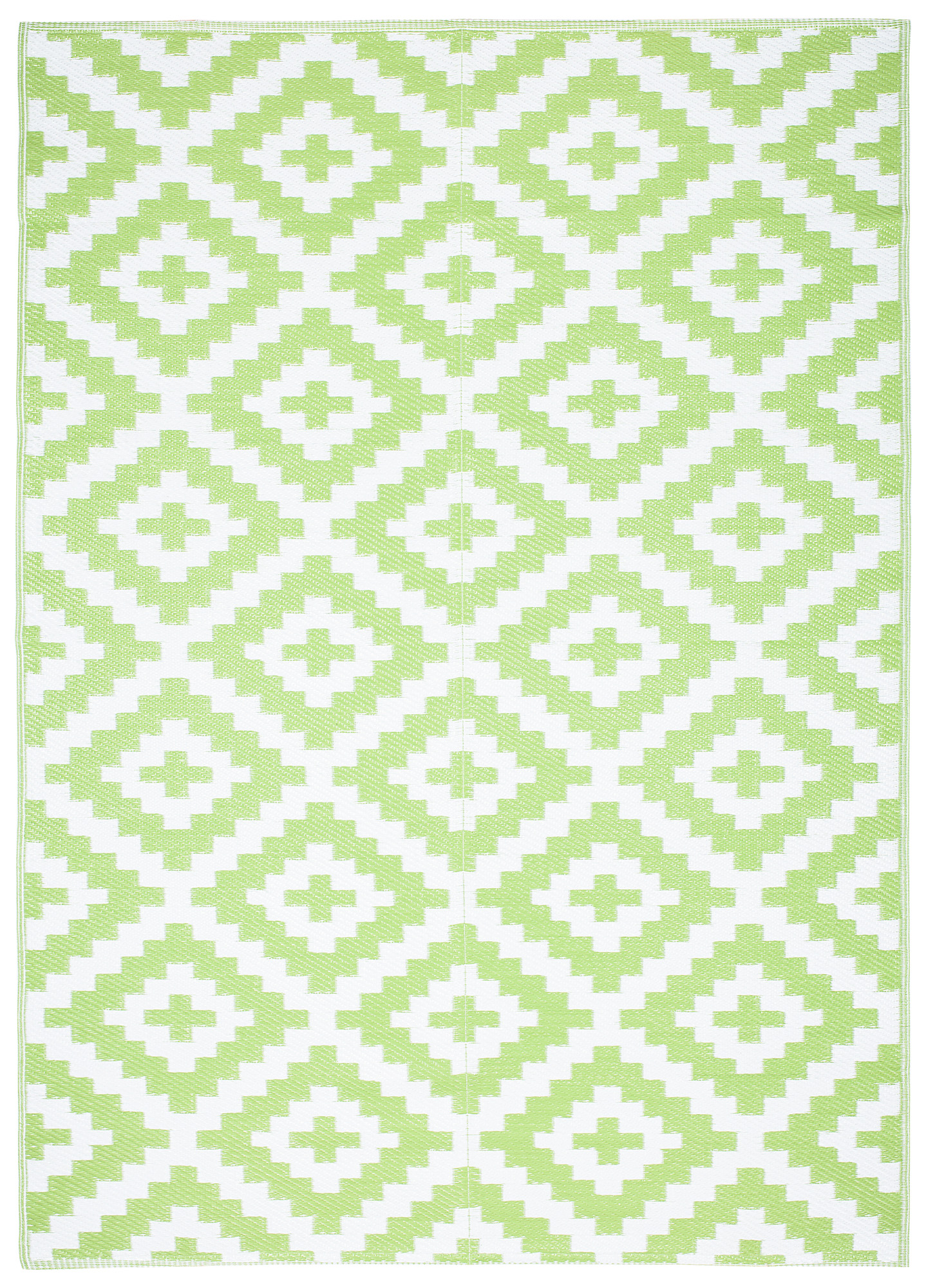Covor Ibiza Outdoor reversibil impermeabil verde alb
