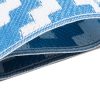Covor Ibiza Outdoor reversibil impermeabil albastru închis alb