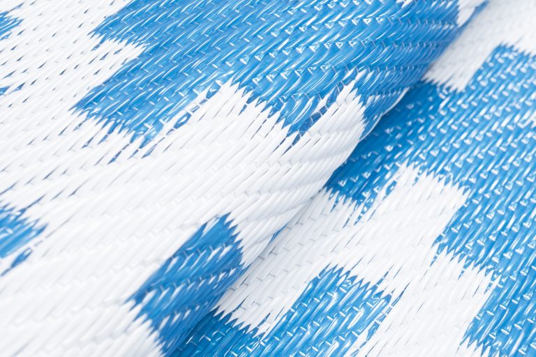 Covor Ibiza Outdoor reversibil impermeabil albastru închis alb