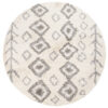 Covor Boho Rotund Crem Etnic Shaggy