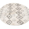 Covor Boho Rotund Crem Etnic Shaggy