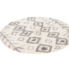 Covor Boho Rotund Crem Etnic Shaggy