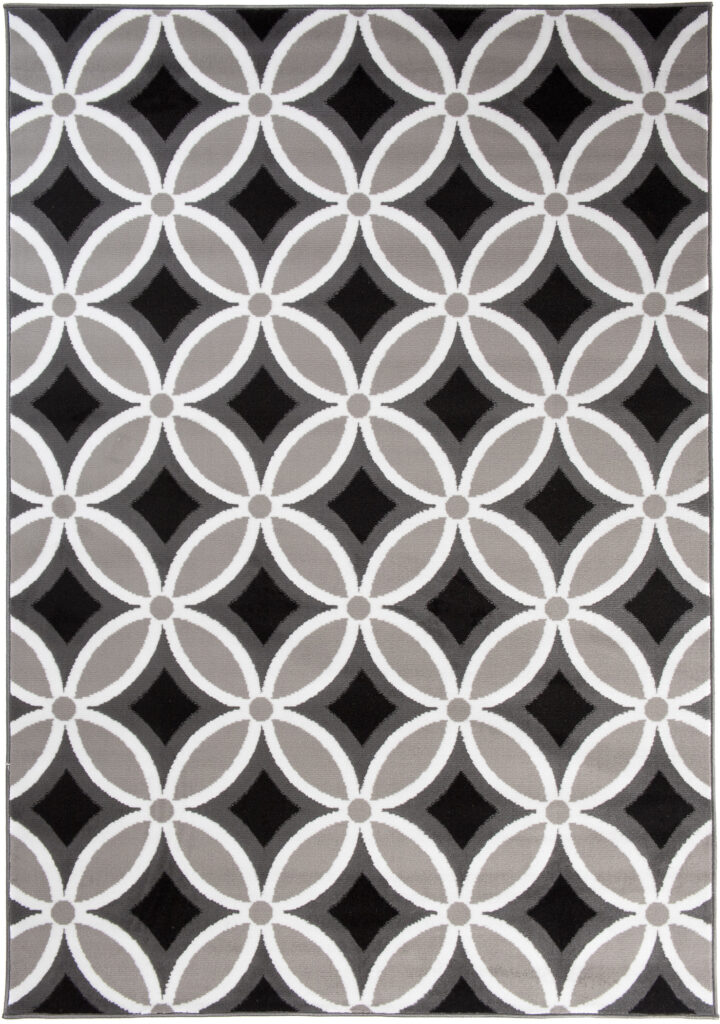 Covor Maya Gri Geometric Mozaic