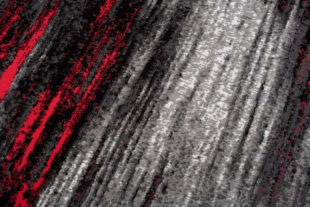 Covor Maya Gri Roșu Abstract