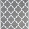 Covor Luxury Gri Deschis Alb Geometric Trellis