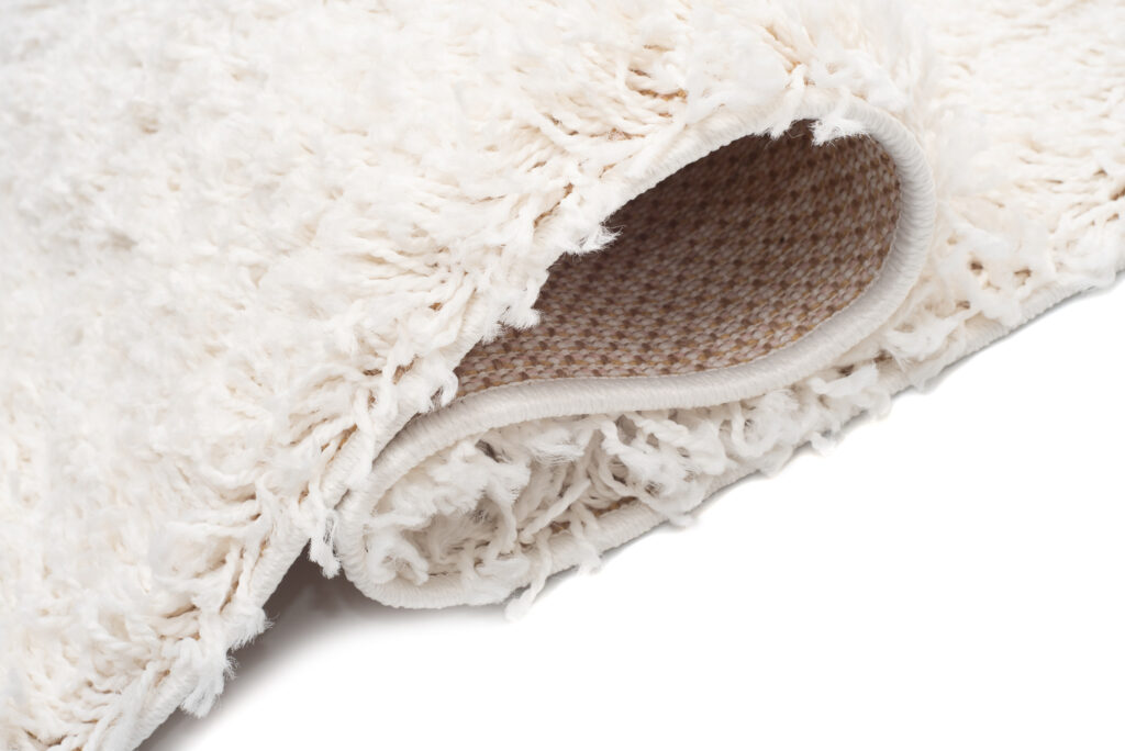 Covor Boho cu Ciucuri Crem Shaggy