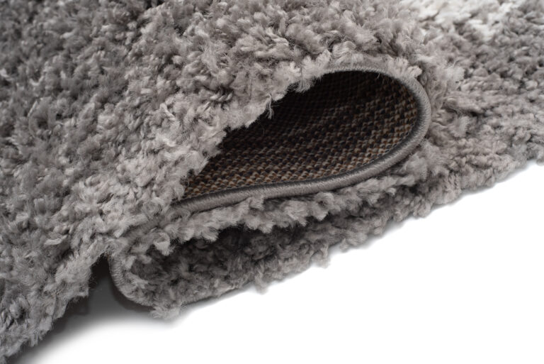 Covor Boho cu Ciucuri Gri Etnic Shaggy