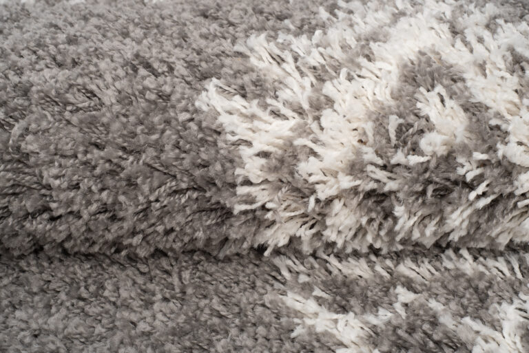 Covor Boho cu Ciucuri Gri Etnic Shaggy