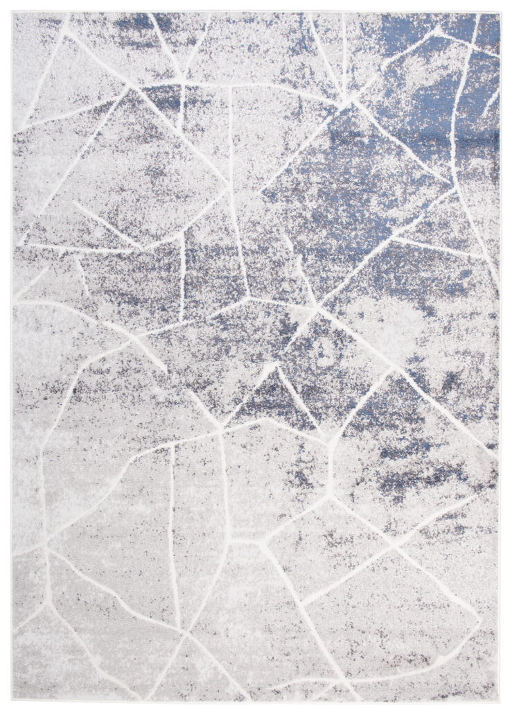 Covor Sky Gri Albastru Abstract Linii