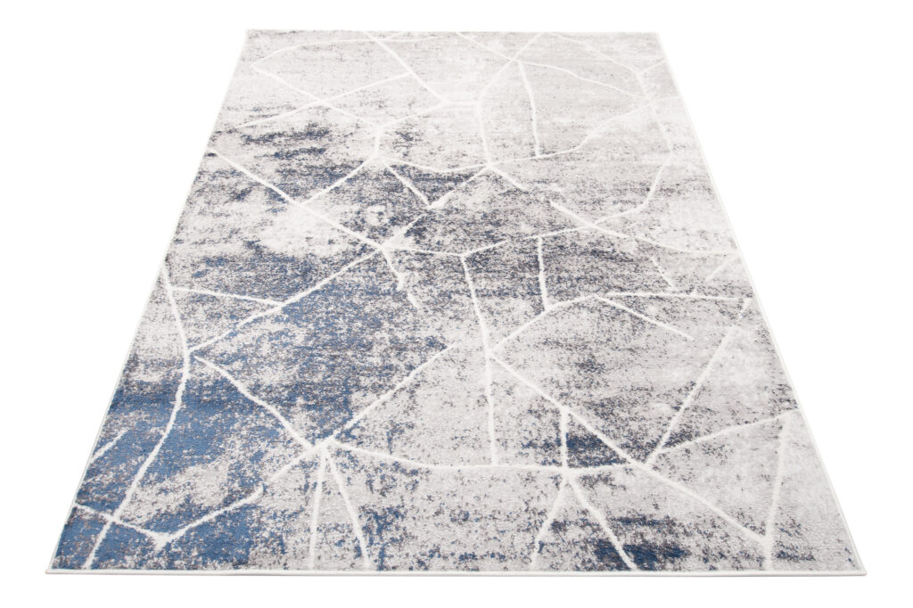 Covor Sky Gri Albastru Abstract Linii
