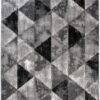 Covor Luxury Gri Geometric Triunghiuri