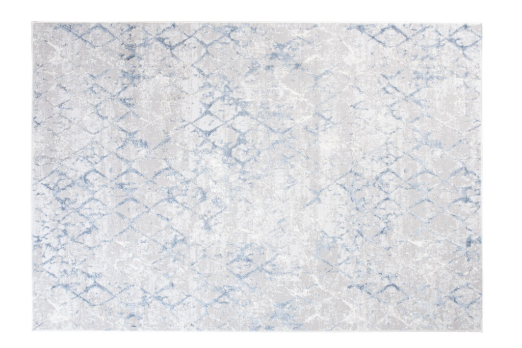 Covor Sky Albastru Geometric Diamante