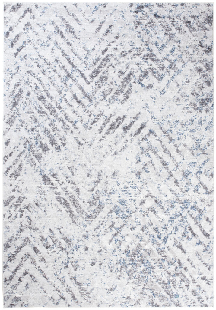 Covor Sky Gri Albastru Modern Zigzaguri