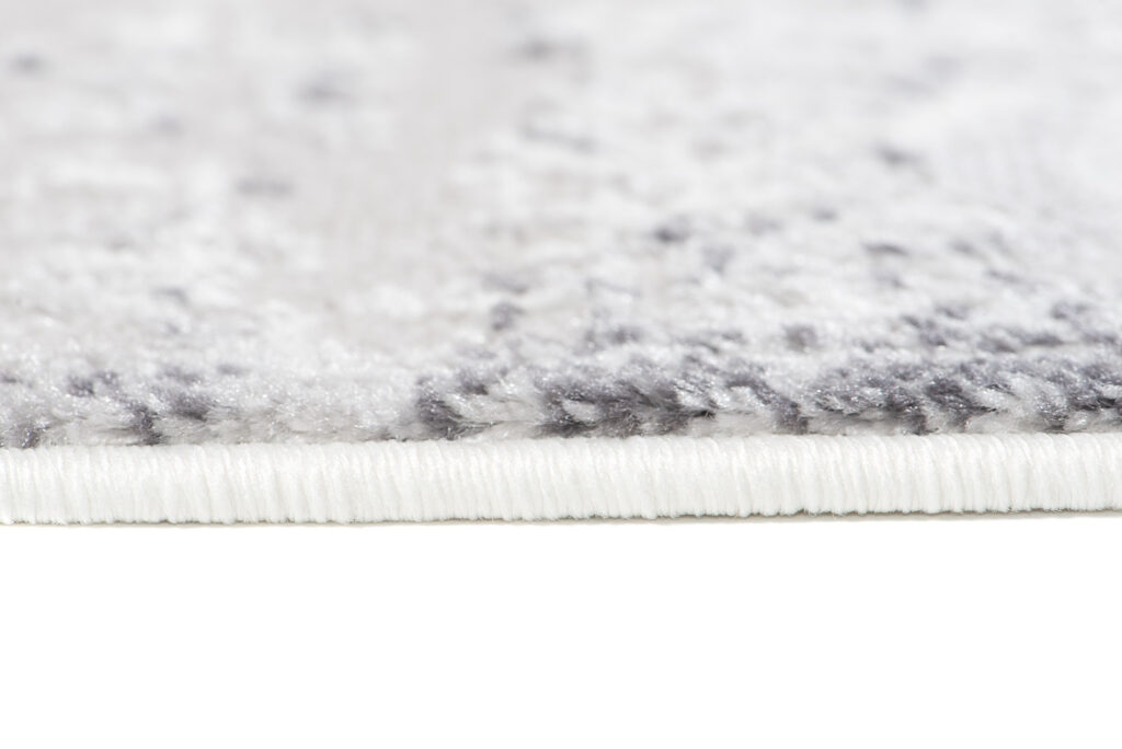 Covor Sky Gri Vintage Florale Efect de Uzură