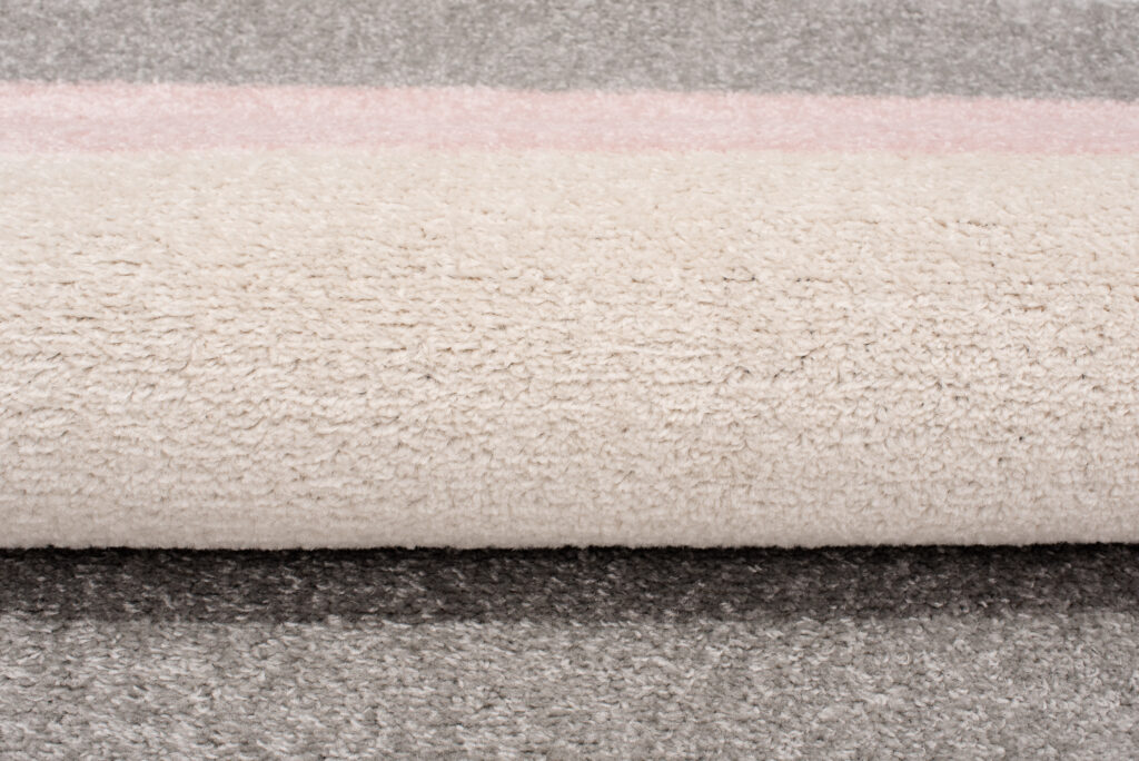 Covor Lazur Gri Roz Geometric Linii