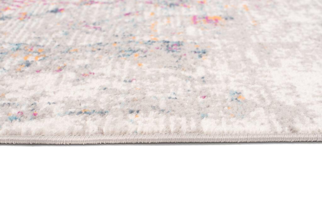 Covor Lazur Gri Vintage Floral Ramă