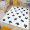 Covor Luxury Alb Gri Stele pentru Copii