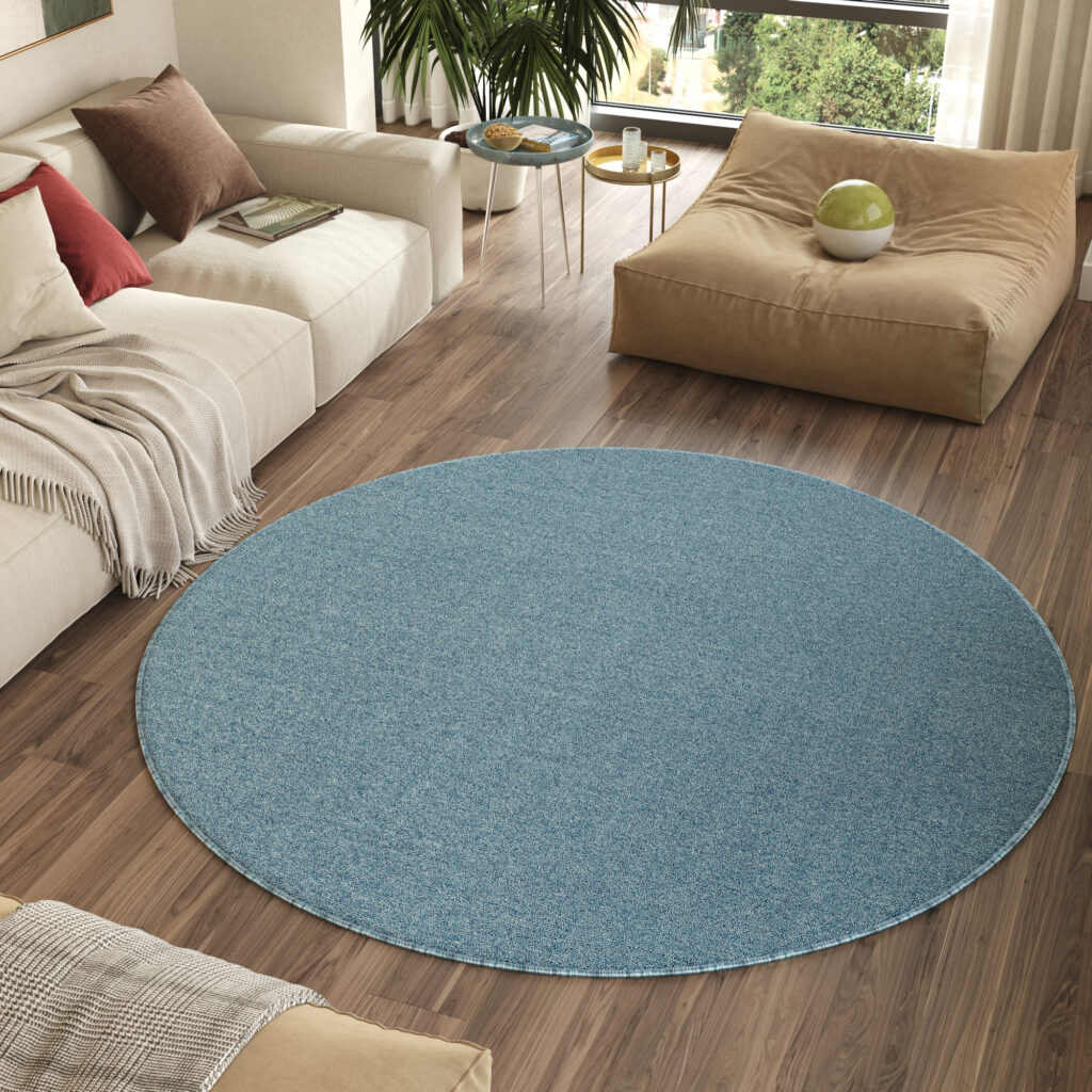 Covor Nizza Albastru Modern Antiderapant