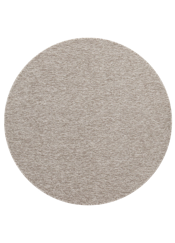 Covor Nizza Rotund Bej Deschis Modern Antiderapant