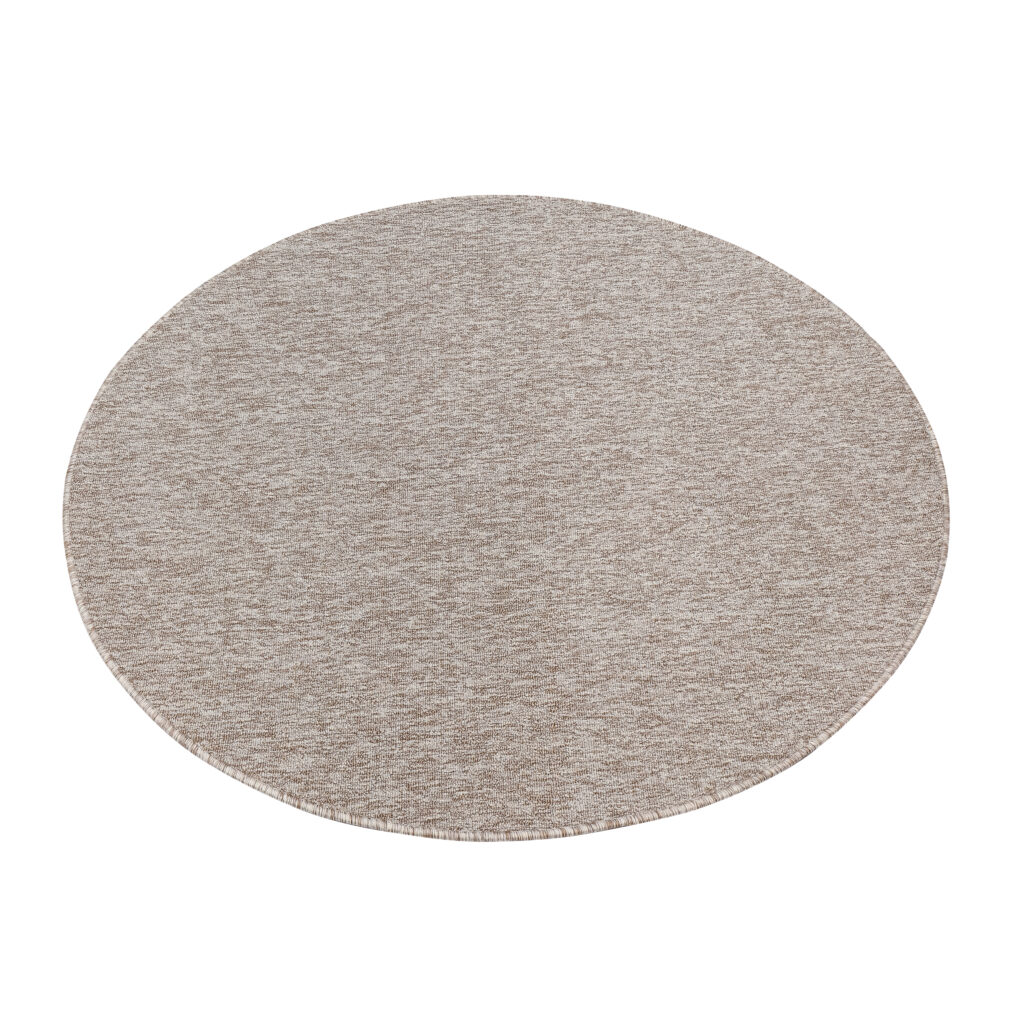 Covor Nizza Rotund Bej Deschis Modern Antiderapant