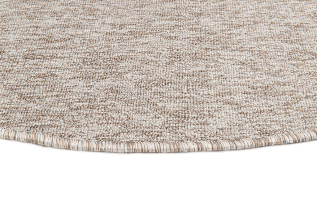 Covor Nizza Rotund Bej Deschis Modern Antiderapant